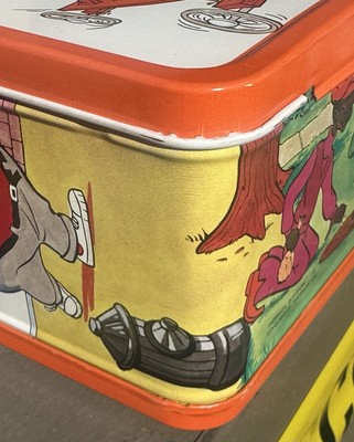UNUSED VINTAGE 1973 FAT ALBERT METAL LUNCHBOX THERMOS W COUPONS