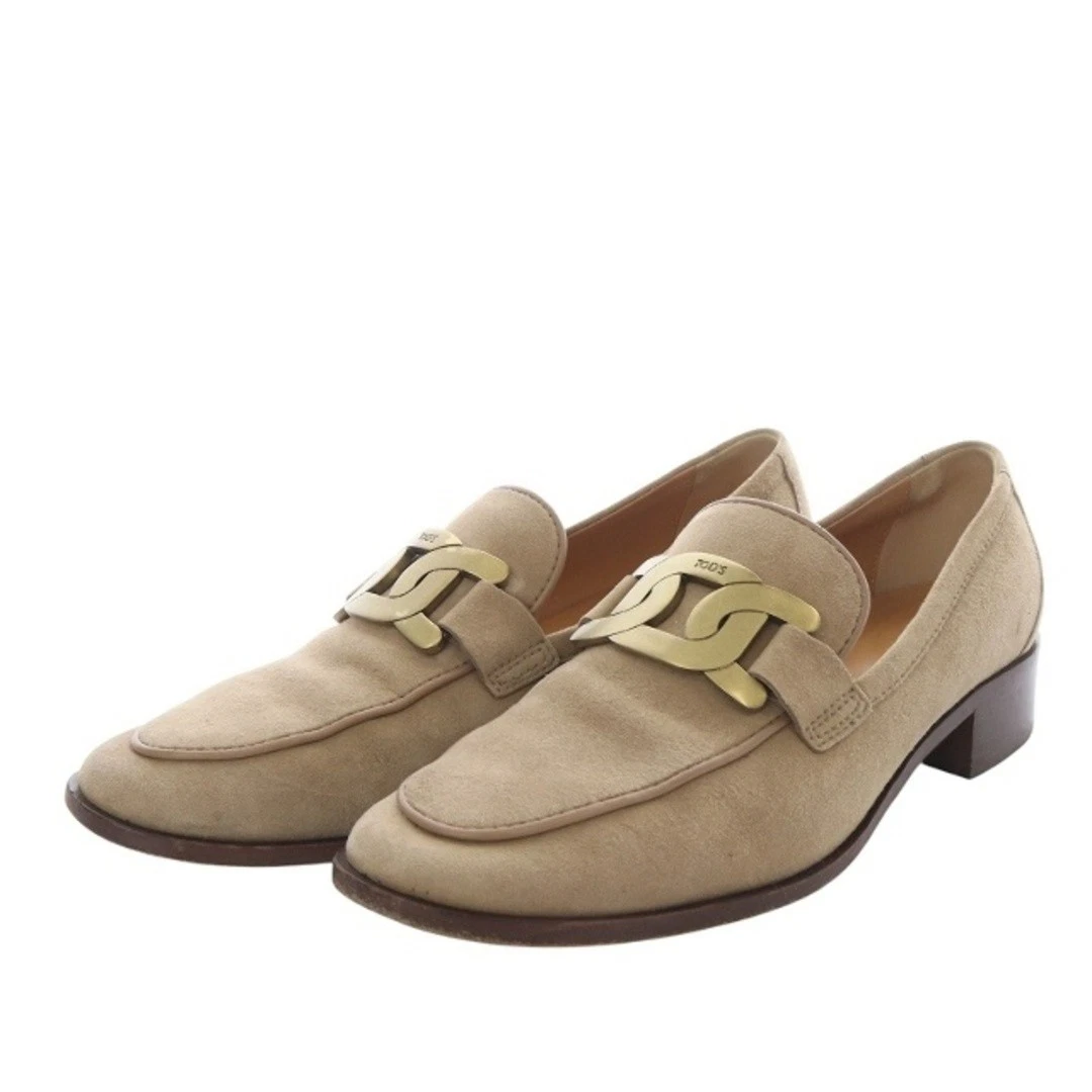 TOD’S Mocassini Tod's Kate tacco basso scamosciato 37 5 beige YO4 usati de577328cf47687aa0a4217a2