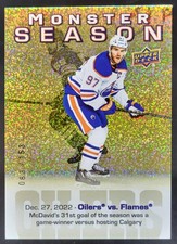 2023-24 Upper Deck Connor McDavid Monster Season Gold /153 Oilers CP5
