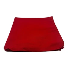 Red Fabric 18 Inch Dinner Napkins Set Of 4 Elegant Durable Folded Stitch Finish