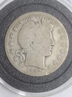 NO RESERVE 1897-S San Francisco Silver Barber Half Dollar 50C ONLY 933K Minted