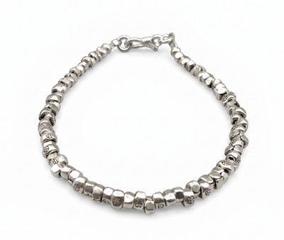 Echt 950 Silber Karen Hill Stamm Armband | Handarbeit Handwerk Perlenkette J