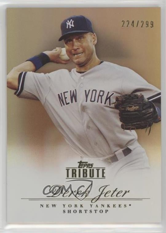 2012 Topps Tribute Bronze 224/299 Derek Jeter #35 HOF 05iy