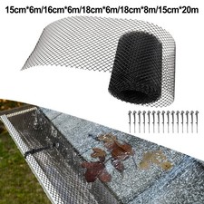 Gutter Guards Mesh Plastic Leaf Branch Filter with Clips for Garden Protection