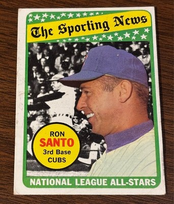 Ron Santo- 1969 Topps All Star #420 -HOF/Sporting News/Chicago Cubs -good color