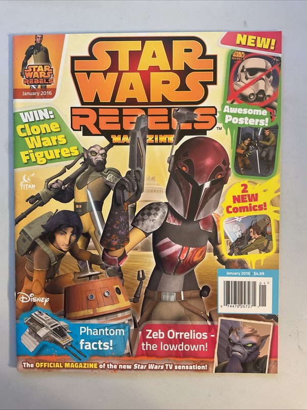 Star Wars Rebels Magazine #2 Jan 2016  Sabine Wren Cover, Posters Included