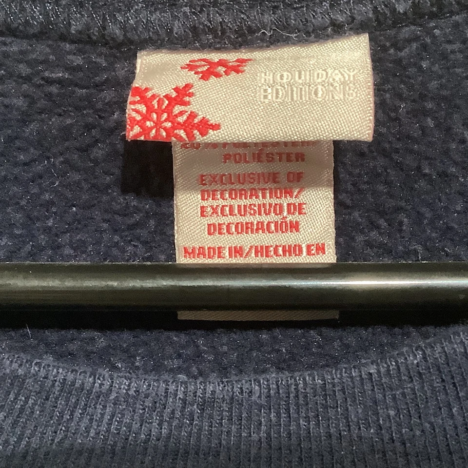 Sudadera Suéter Muñeco de Nieve Bordado Vintage Ediciones Vacacionales Talla 2X GrannyCore Foto 4 de 4