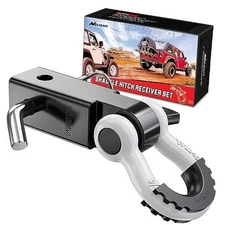  Shackle Hitch Receiver 2Inch 45000 LBs Breaking Strength 3/4" D Ring Shackle 