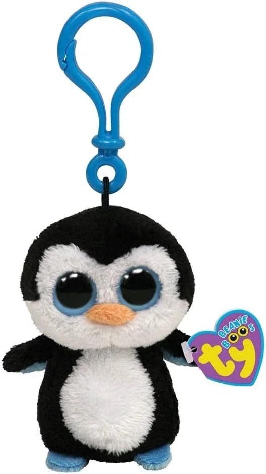 Ty Beanie Boo Boos 36505 Waddles the Penguin Key Clip 9cm ****NEW