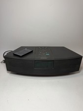 Bose Wave Radio AWR1-1W AM/FM Player Alarm Clock Stereo AUX Black Tested