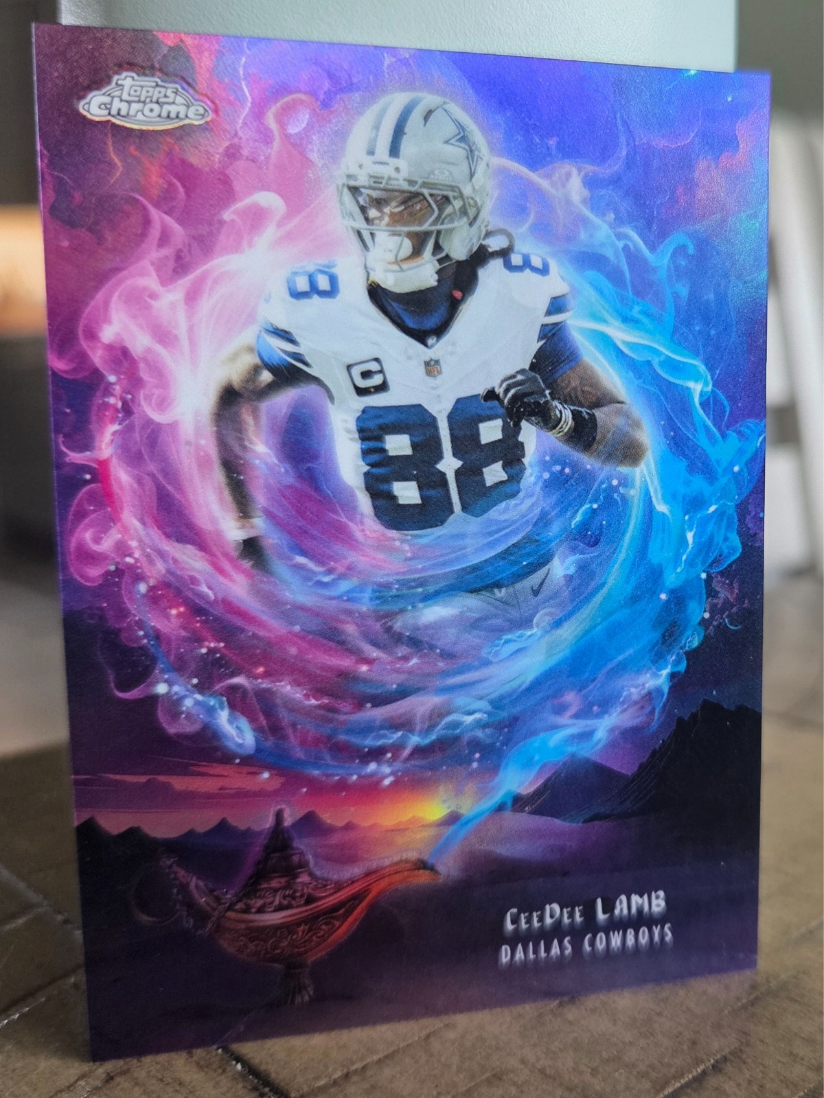 Topps 2025 Topps Chrome CeeDee Lamb Game Genies Insert #GG-9 Cowboys