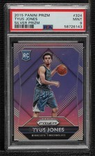 2015-16 Panini Prizm Rookies Silver Prizm Tyus Jones #324 PSA 9 MINT n8q