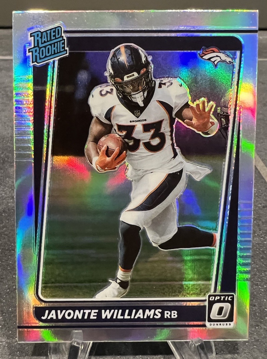2021 Panini Donruss Optic #215 Javonte Williams Holo Silver Rookie Prizm
