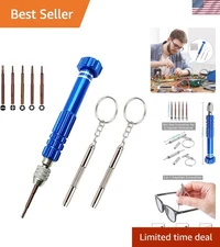 Versatile Mini Keychain Screwdriver and Eyeglass Repair Set - Perfect Gift