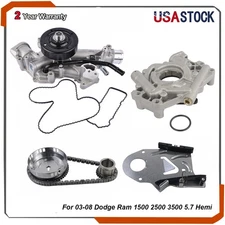 Fits 03-08 Dodge Ram 1500 2500 3500 5.7L Hemi Timing Chain Kit Oil & Water Pump