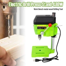 Electric Bench Drill Press Stand Mini Metal Drilling Machine Home DIY 480W 110V