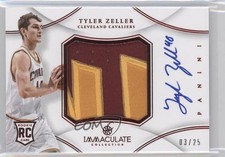 2012 Immaculate Premium Signatures Chinese Red 3/25 Tyler Zeller Patch Auto 1u6