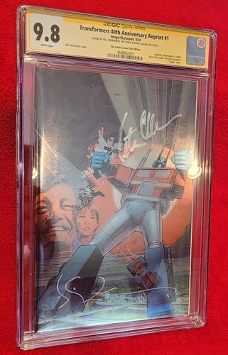 Transformers 40th Anniv. Reprint Foil #1 CGC 9.8 SS Peter Cullen & Sienkiewicz 