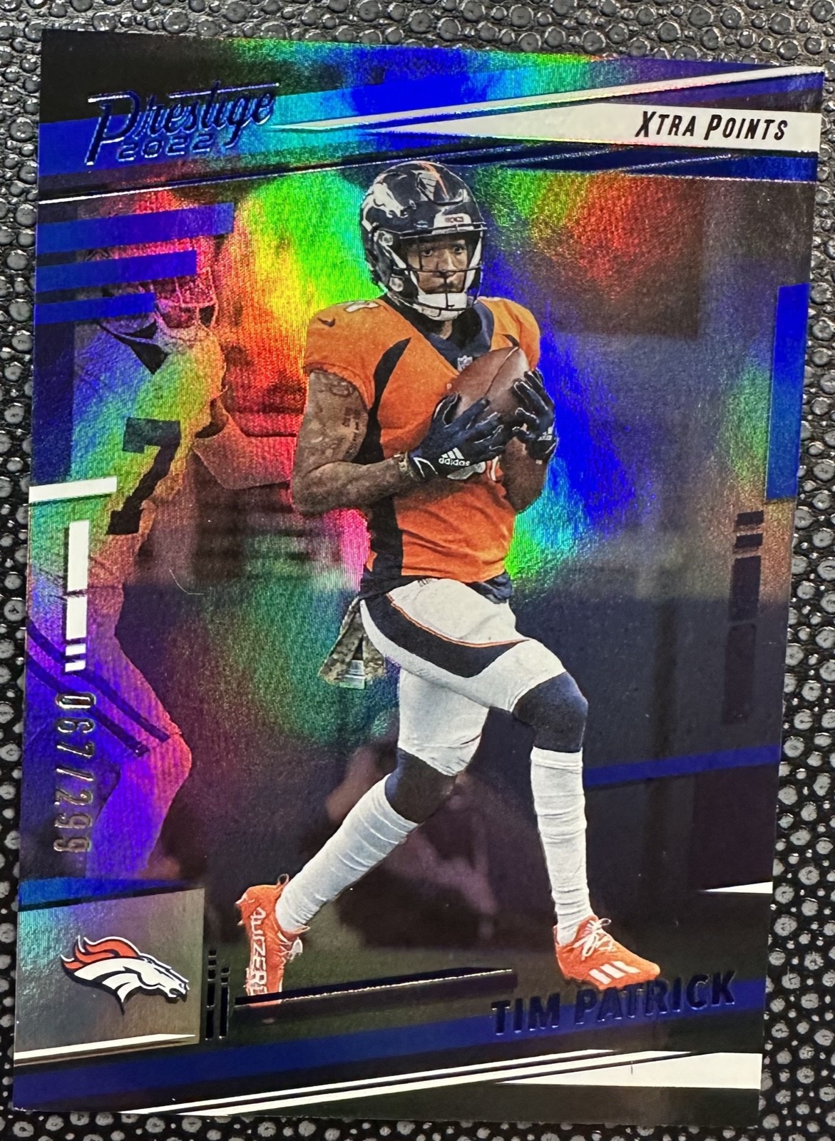 2022 Panini Prestige Xtra Points Blue /299 Tim Patrick #89