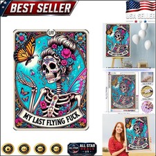 Relaxing 5D Skull Diamond Painting Kit for All Ages - Stress Relief Activity