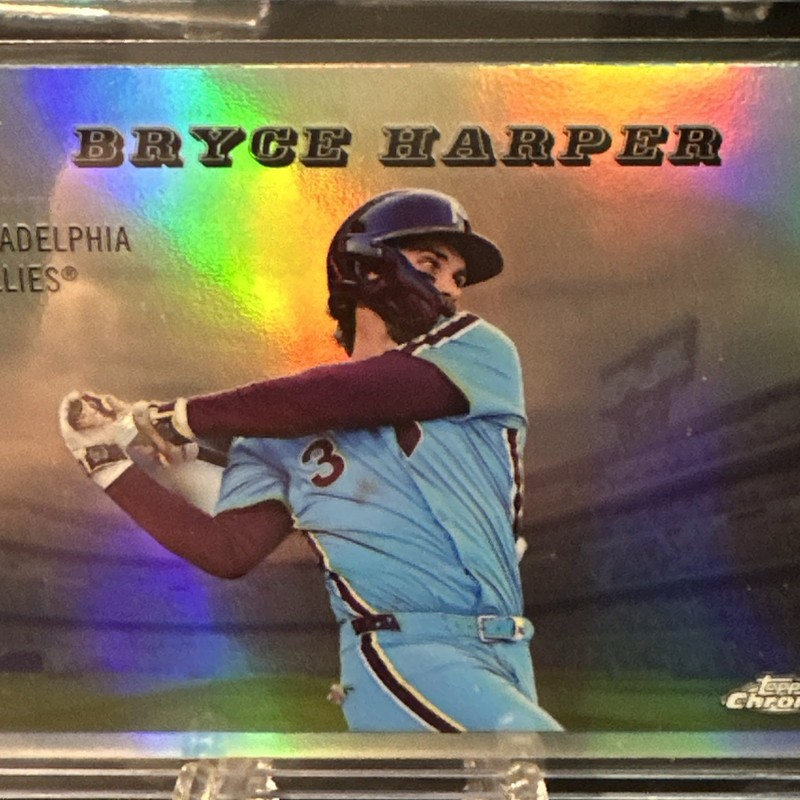 2025 Topps Chrome Platinum #55RS-20 Bryce Harper 1955 Topps Rails and Sails