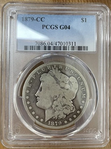 1879 CC Morgan Silver Dollar PCGS G6 Carson City Original