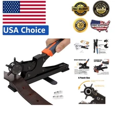 Versatile Heavy Duty Rotary Hole Punch Set - Ideal for Craft and DIY Projects