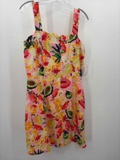 Pre-Owned Farm Rio Pink Size Large Short Sleeveless Dress