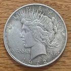 1922 PEACE SILVER DOLLAR