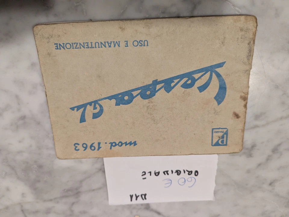 Libretto Uso E Manutenzione Piaggio Vespa Epoca Anni 70 - Immagine 4 di 4