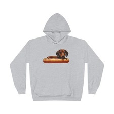 Dachshund Delight Fleece Lined Pullover Hoodie