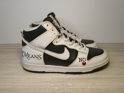 Size 9.5 Supreme x Nike Dunk SB High ''By Any Means'' Stormtrooper White Black 