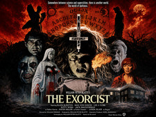 THE EXORCIST 1973 Quad poster print 30x40" Linda Blair Jason MIller FREE P&P