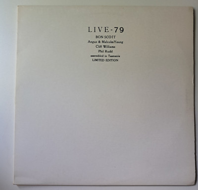 ACDC Live 79 red vinyl. AC/DC.