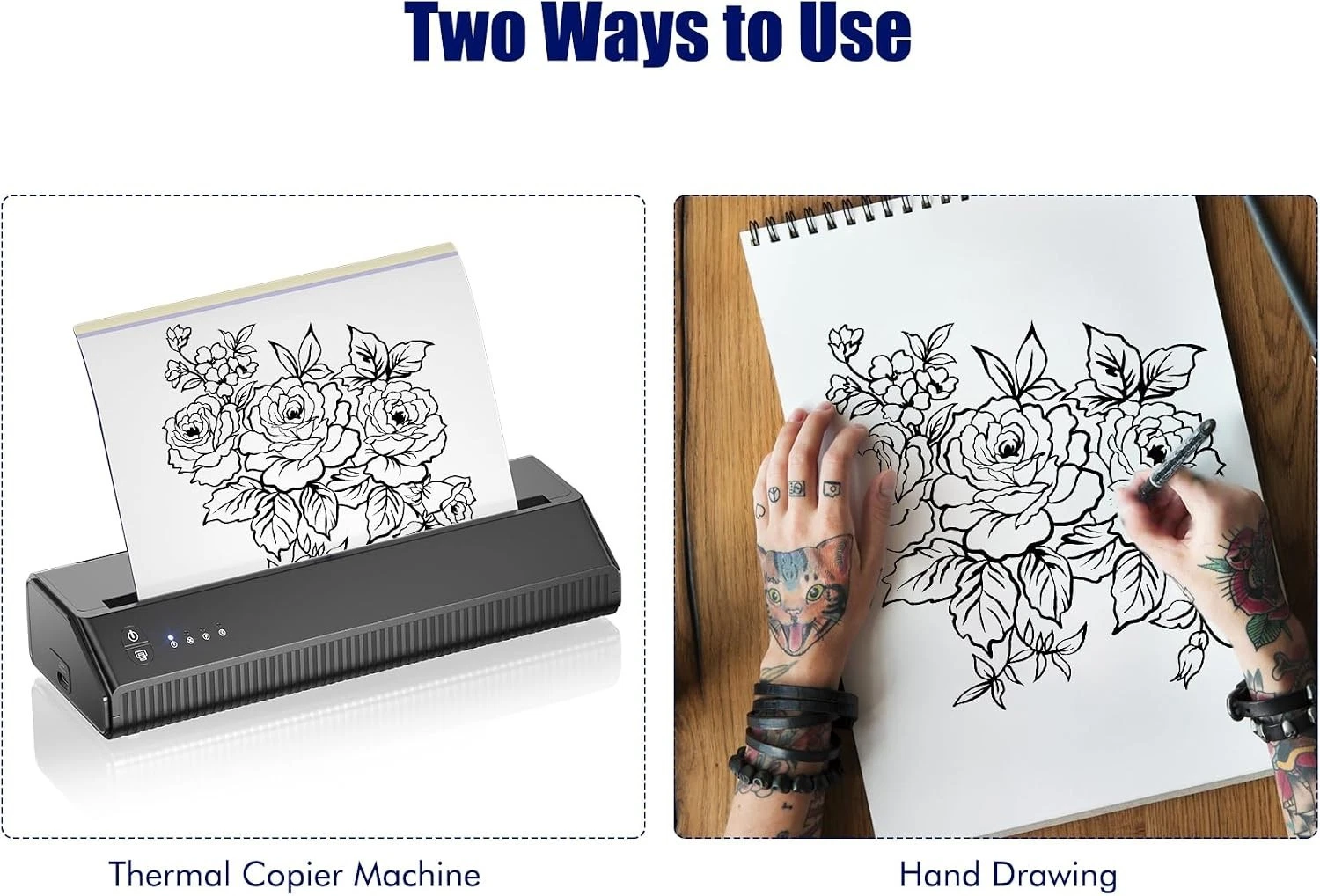 Tattoo Transfer Paper 50 Sheets Stencil A4 Size Professional Durable Supply Kit - product detail image 5