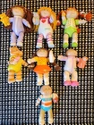 Vintage Cabbage Patch Doll Posable Figures Toys 1980s  (Lot Of 7)