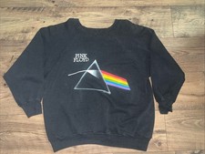 Vintage 1987 Pink Floyd Dark Side Of The Moon Concert Tour Sweatshirt Large