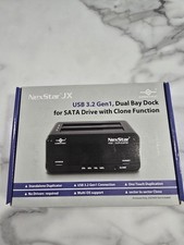 Vantec NexStar JX USB 3.2 Gen 1 Dual Bay SATA Dock Clone Duplicator 2.5/3.5