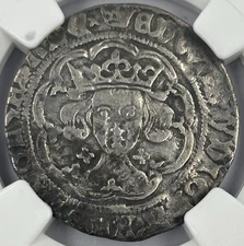 England Edward IV 1464-70 Silver Groat S-2000 NGC VF Details