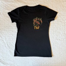 Skull Flame Graphic Print T Shirt, TBConcrete...