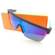 Spy Optics Flynn 5050 Soft Matte Black Blue Spectra Sunglasses Authentic