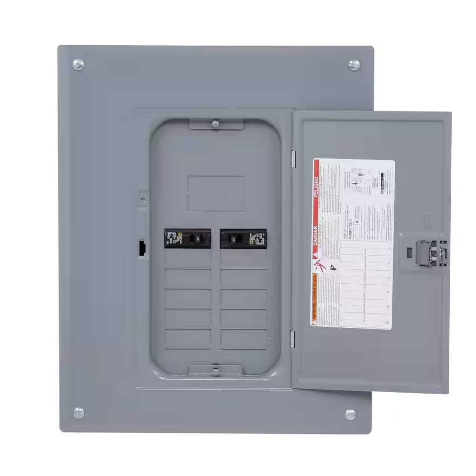 125-Amp 12-Space 24-Circuit Indoor Home Main Lug Load Panel Box | eBay