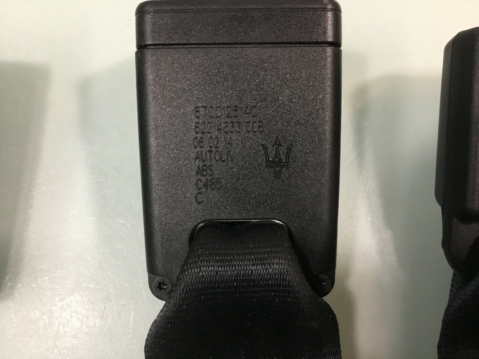 14-17 Maserati Ghibli S Rear Left & Right & Center Seat Belt Buckle Set of 4 OEM