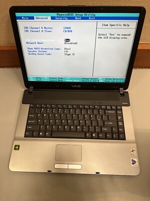 SONY　VAIO　PCG-2C7N Sony VAIO PCG-7N2L 2GB RAM 100GB HDD WIFI BIOS TESTED | eBay