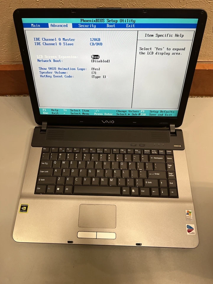 Sony VAIO PCG-7G2L 2GB RAM 120GB HDD NVIDIA BIOS TESTED - Image 3 of 4