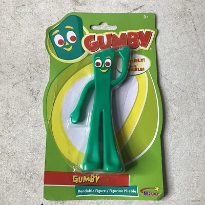 GUMBY Action Figure -(Pokey's Best Friend)- Bendable / Poseable 6'' Tall NJ Croce