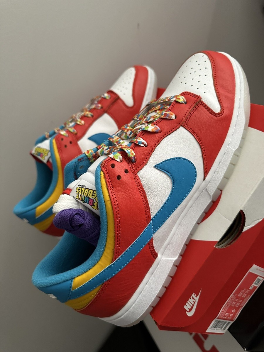 Nike Dunk Low QS x LeBron James Fruity Pebbles DH8009 600 DS