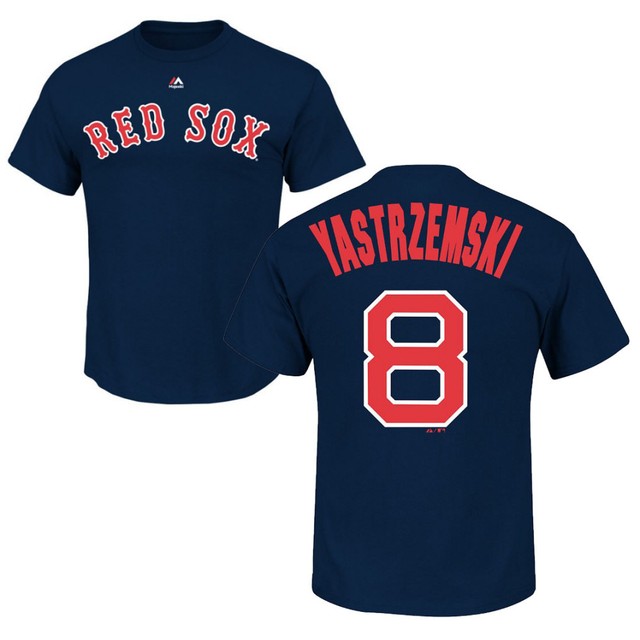 Carl Yastrzemski #8 YAZ Boston Red Sox Men's Cooperstown Collection T-Shirt M,L | eBay