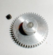 38 Tooth Slot Car Spur Gear Red Aluminum 64 Pitch Set Screw 1/8" Shaft NOS