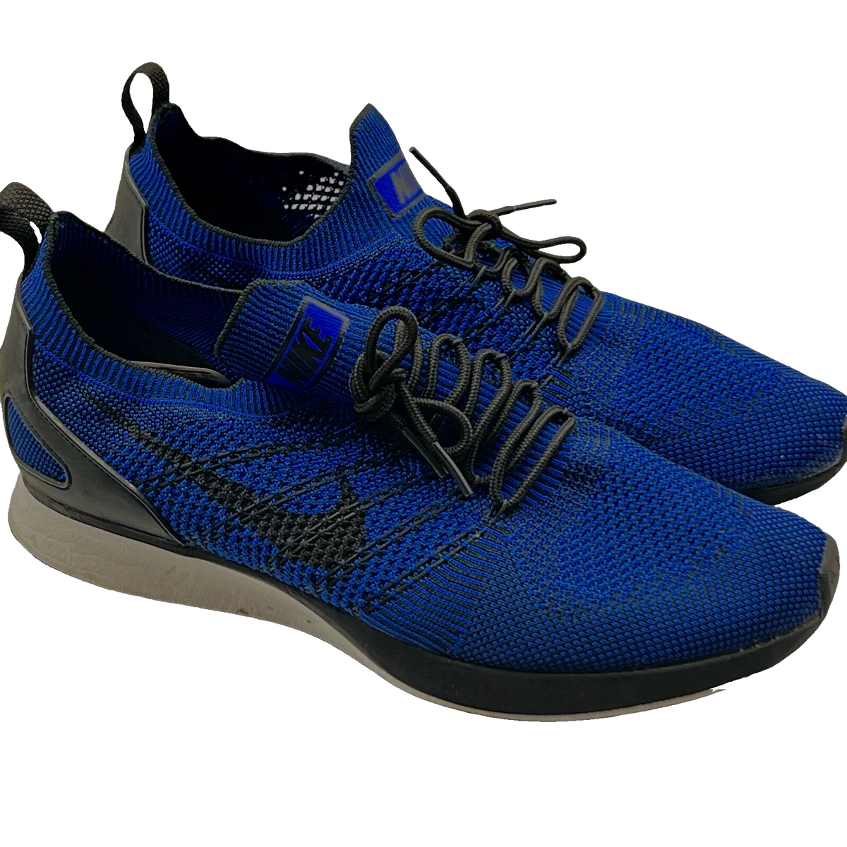 Nike Air Zoom Mariah Flyknit Racer 918264-300 Mens Shoes Blue White - Size 12 Nike Air Zoom Mariah Flyknit Racer Blue for Sale  main image 4